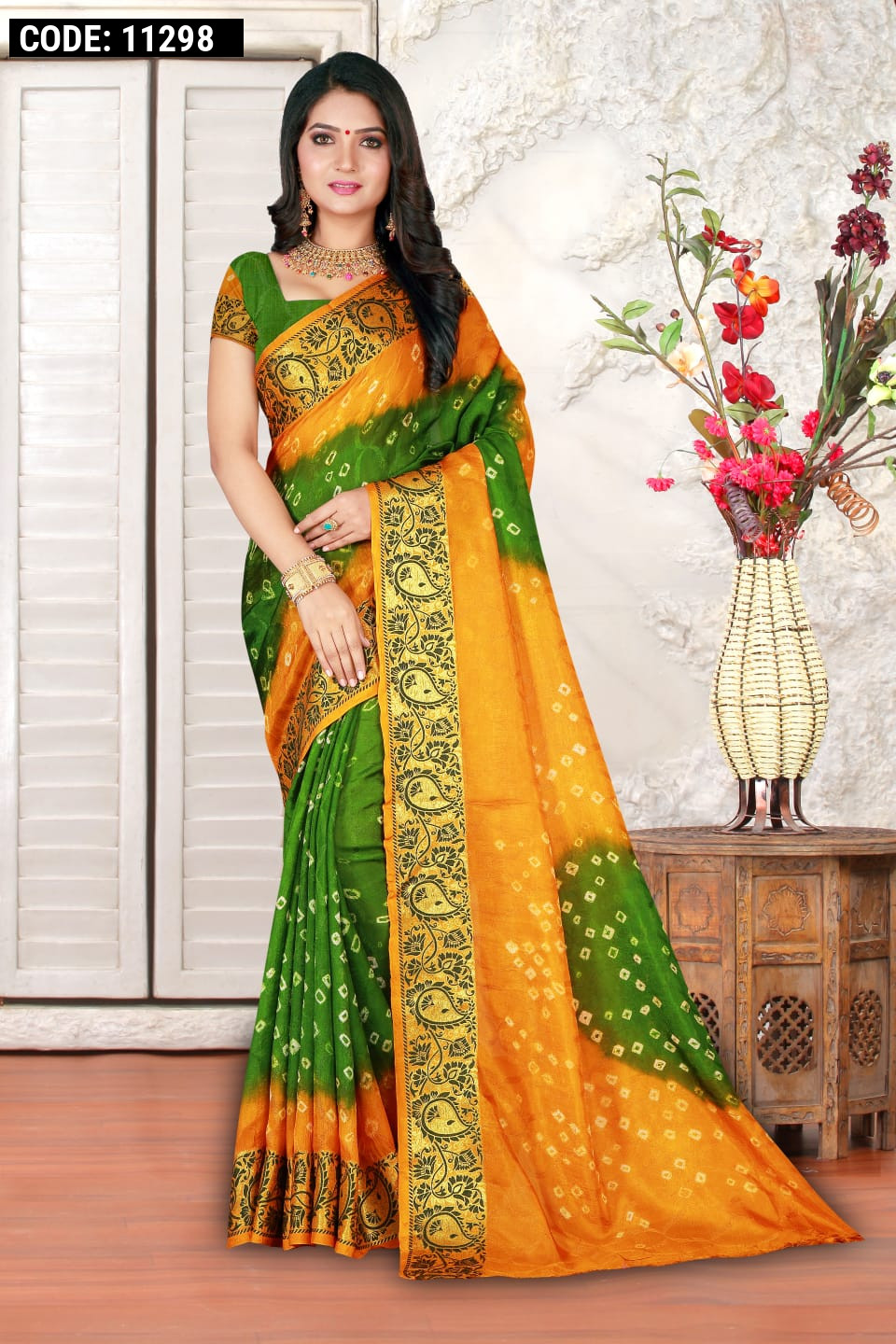 Mehndi Green Color Pant Style Suit