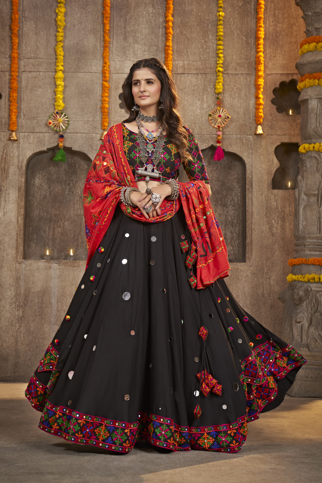 Buy Black Lehenga Choli Set Online In India | Label Shaurya Sanadhya