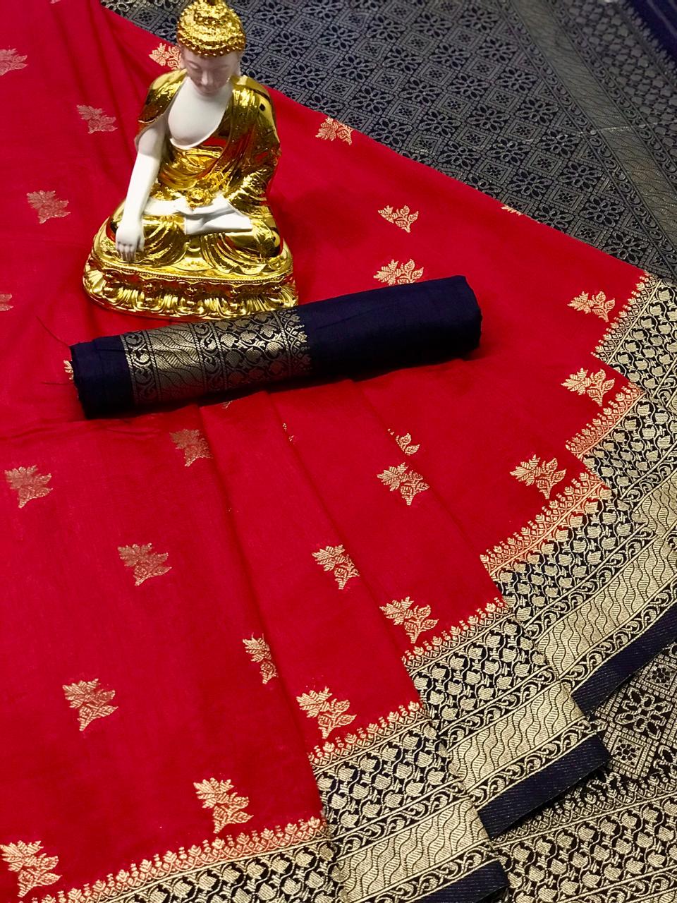 Dola silk jacquard weaving saree