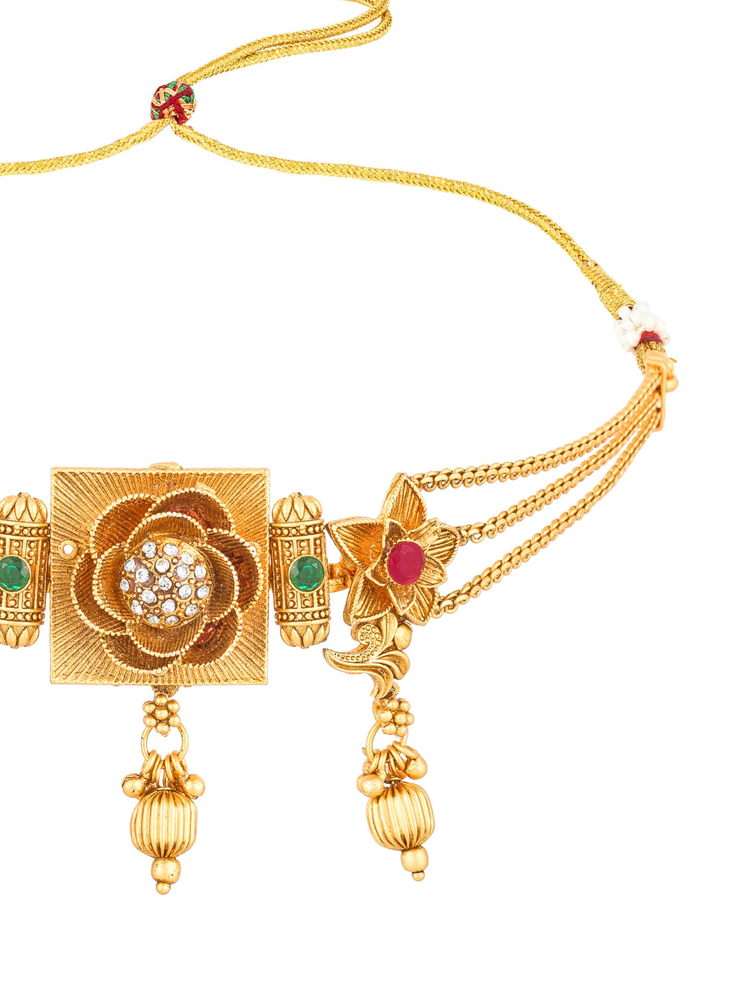 Golden Temple Style Coin Necklace Set
