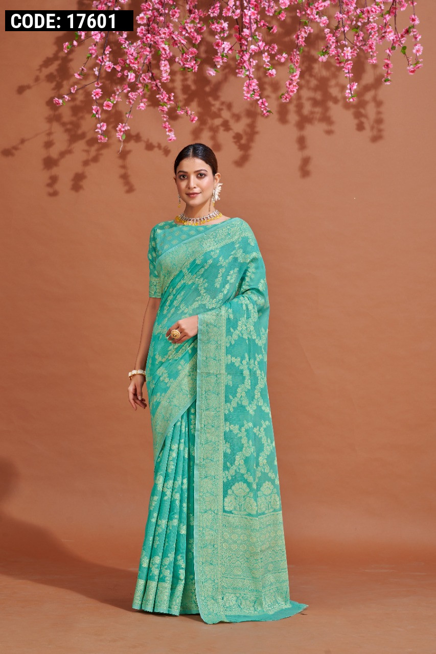 Buy Liklee Women Sea Green Embellished Art Silk Saree Online at Best Prices  in India - JioMart.