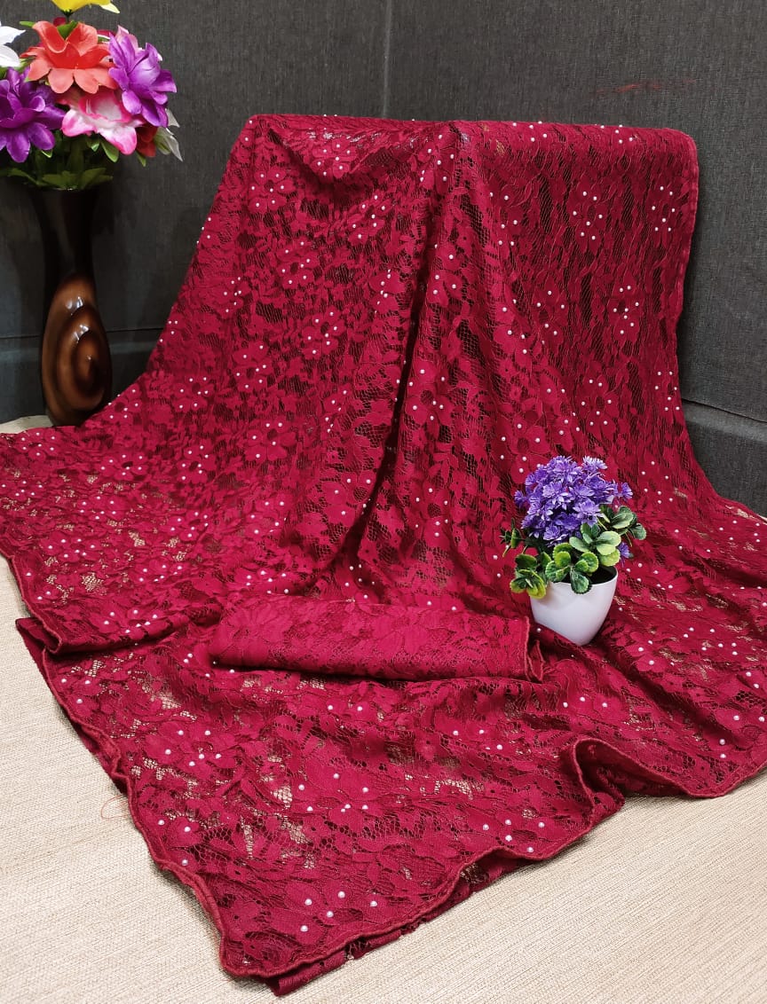 Raffal jacquard weaving sareee