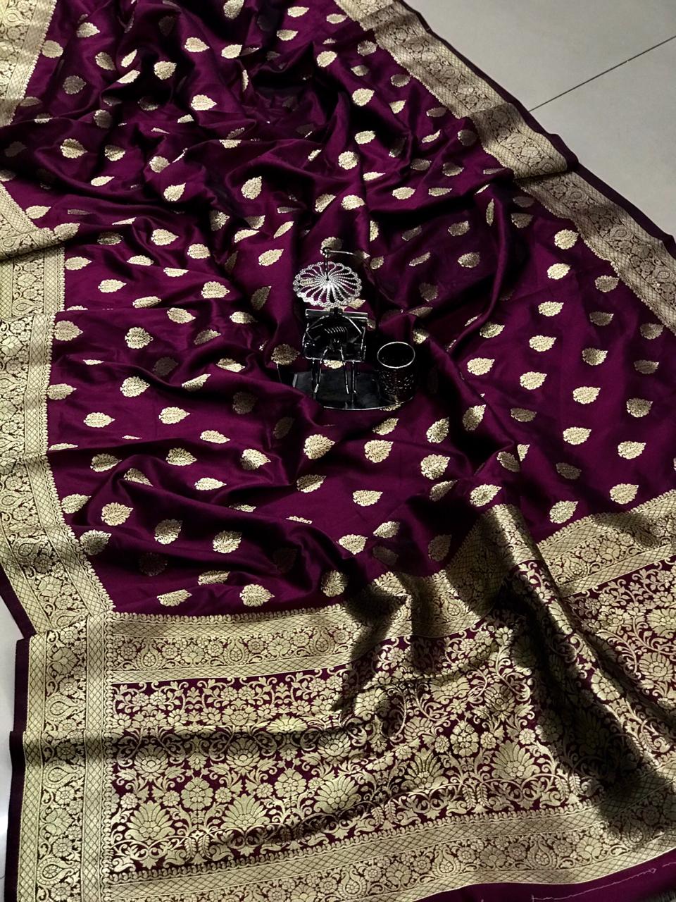 Banarasi soft silk handloom weaving saree