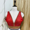 Bollywood style sequence work red color blouse