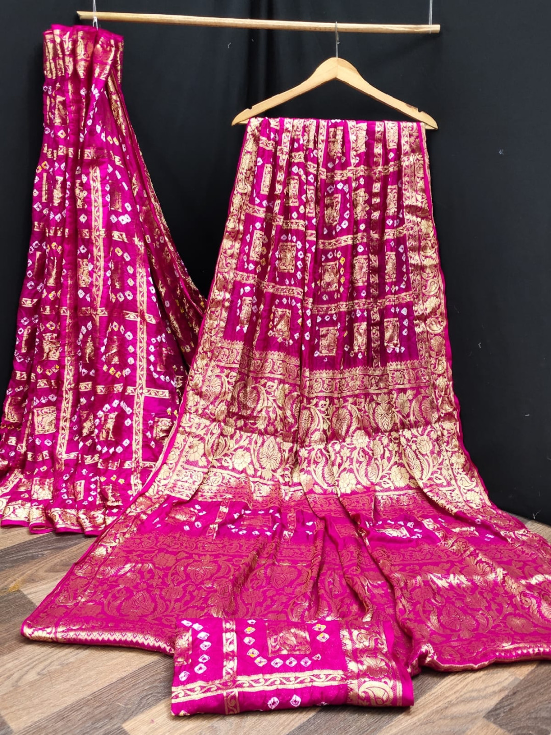 Pure Gaji Silk Bandhej Sarees – Priyaz Gallery